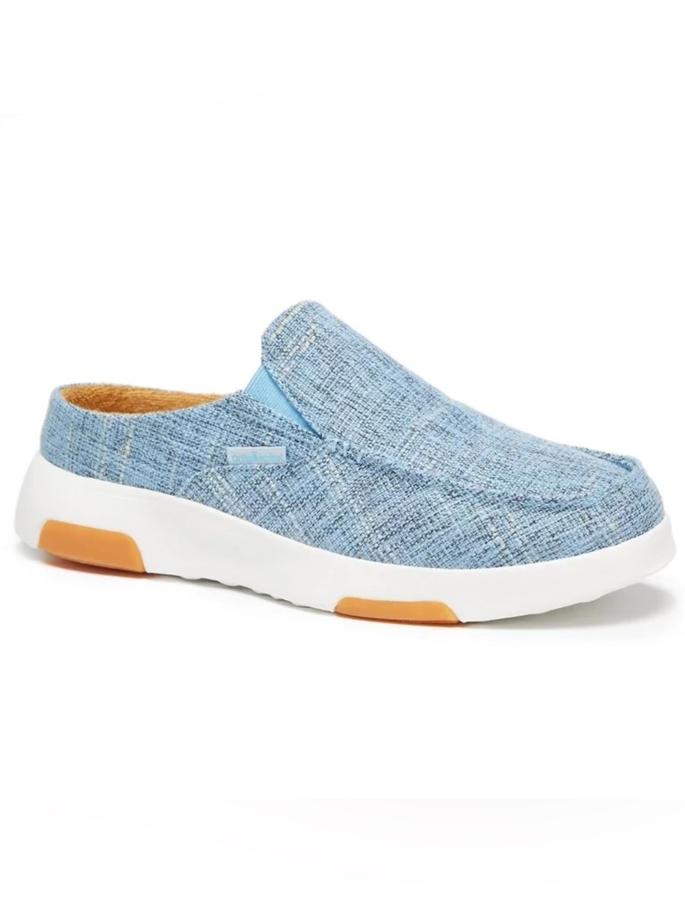 Men's Light Blue Slip-On Casual Mule with Cushioned Sole